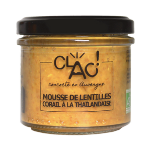 Mousse de lentilles corail à  la thailandaise